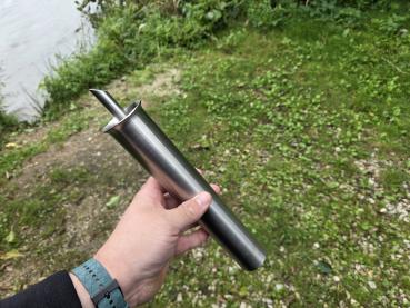 Premium Edelstahl Rutenhalter oder Kescherhalter mit Erdspieß V2A