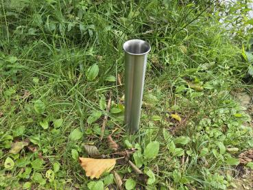 Premium Edelstahl Rutenhalter oder Kescherhalter mit Erdspieß V2A