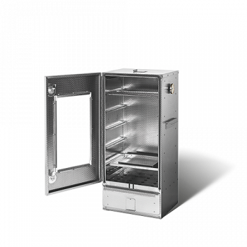 Smoki Räucherofen aus gepr. CR-Edelstahl 85cm mit Fenster