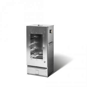 Smoki Räucherofen aus gepr. CR-Edelstahl 85cm mit Fenster