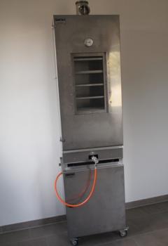 Preview: Smoki Räucherschrank Dicker Smoki V2A 120cm x 50cm x 40cm mit Unterschrank