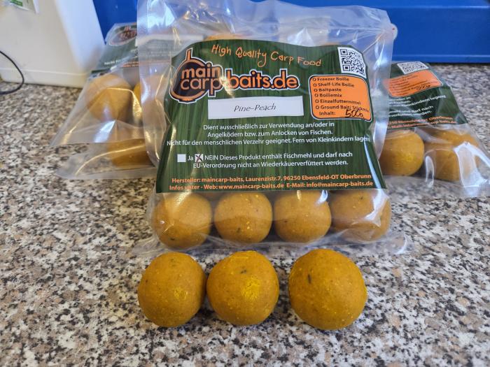 maincarp-baits Pine-Peach "Gute Nacht Boilies"  40mm