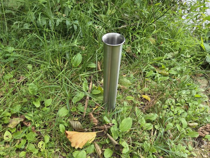 Premium Edelstahl Rutenhalter oder Kescherhalter mit Erdspieß V2A