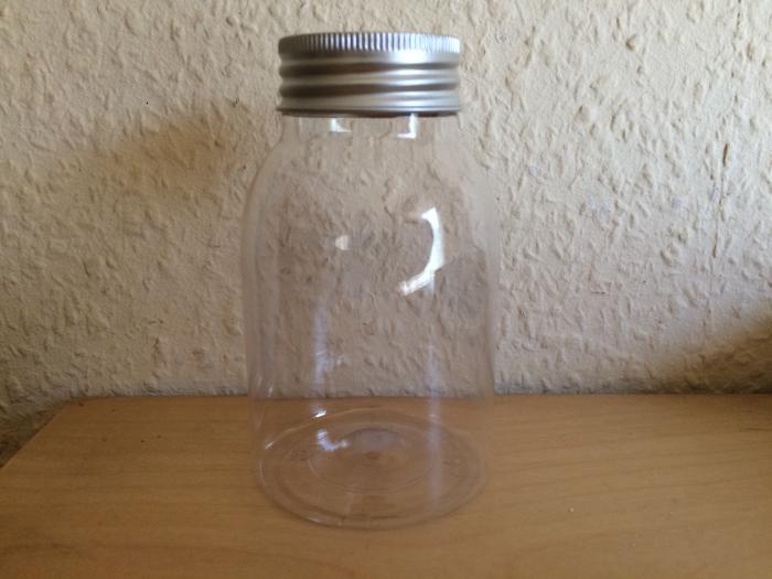 Weithals  PET Flasche mit Aluverschluss 250ml - Liquidflasche - Dipflasche