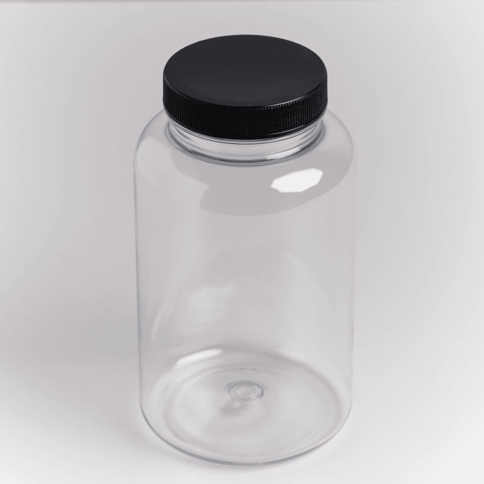 Liquid- und Dipflasche 500ml mit Schraubverschluss u. Dichtung