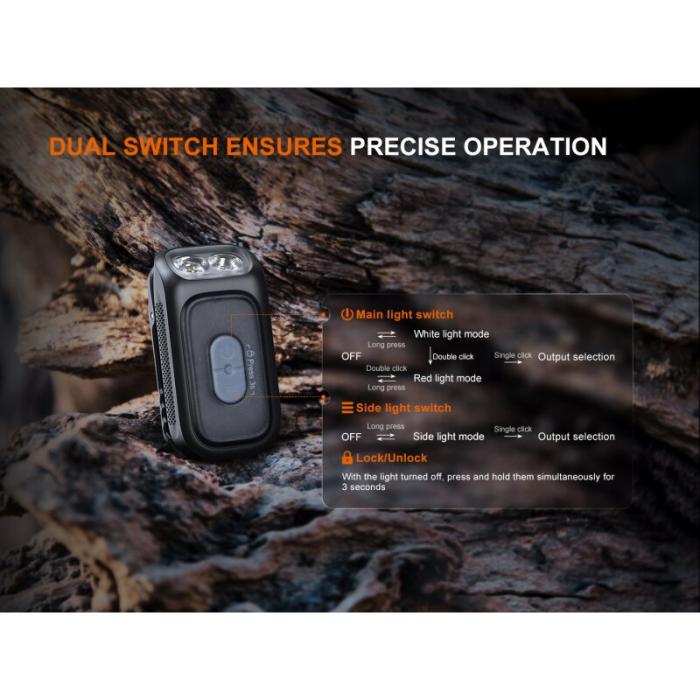 Fenix E04R EDC Taschenlampe mit Clip